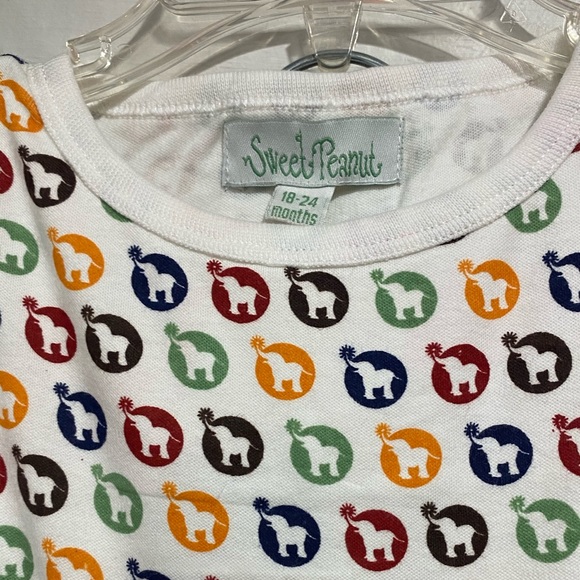 NWT! Sweet Peanut Cotton Set Elephant print - Picture 2 of 4